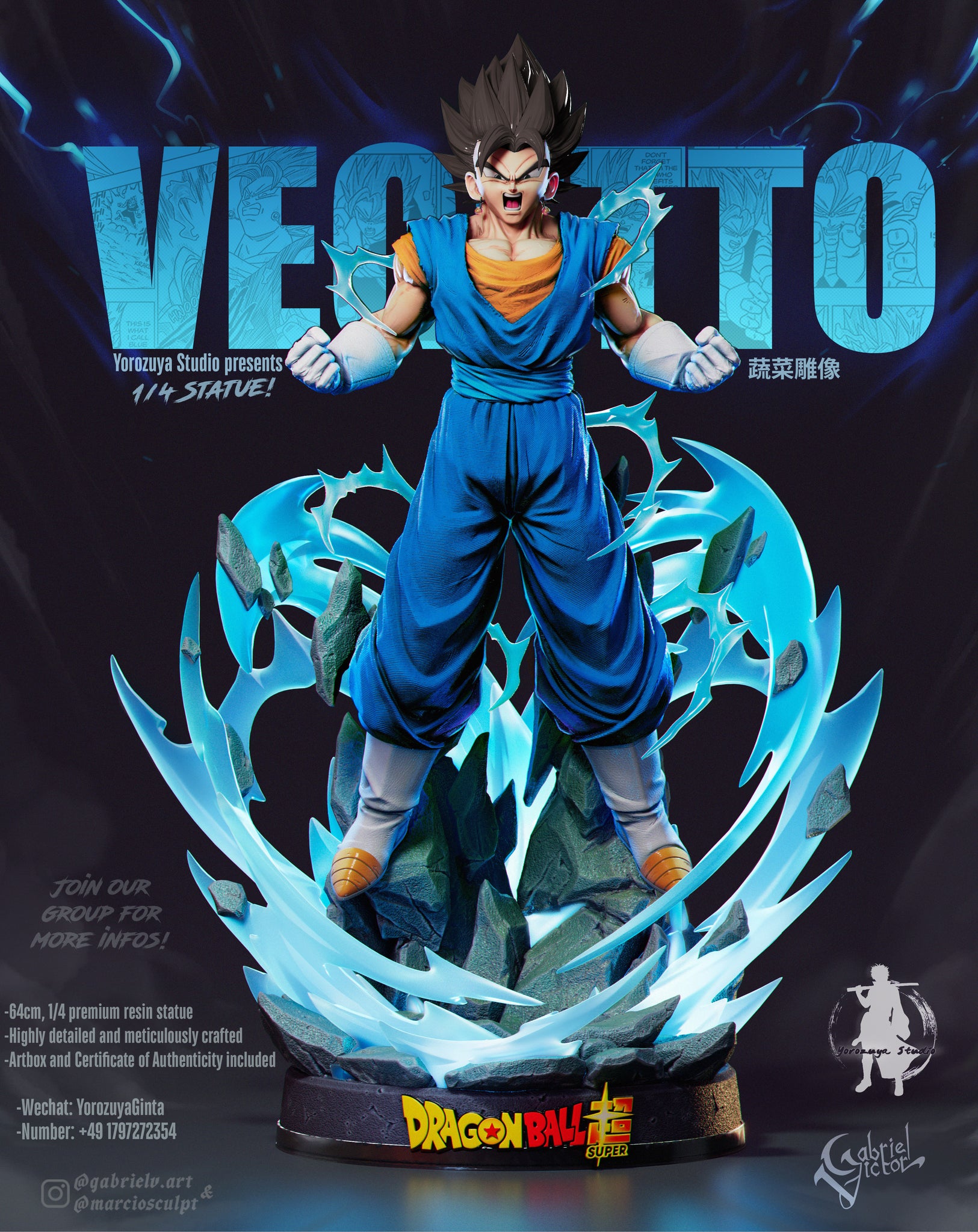 Vegetto Super Saiyajin Blue - Vegito DBZ Art Board Print for Sale